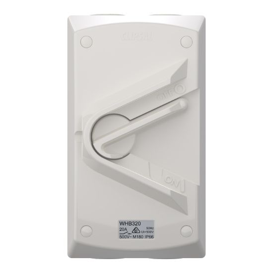 Picture of Switch, Weathershield, 1-Gang, 3 Pole, 20A, 500VAC, IP66