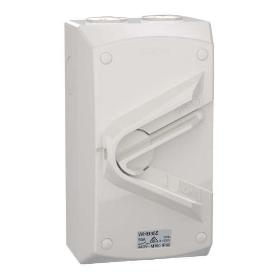 Picture of Switch, Weathershield, 1-Gang, 3 Pole, 55A, 440VAC, IP66
