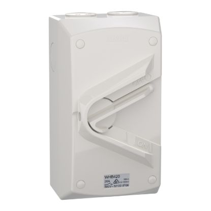 Picture of Switch, Weathershield, 1-Gang, 4 Pole, 20A, 500VAC, IP66