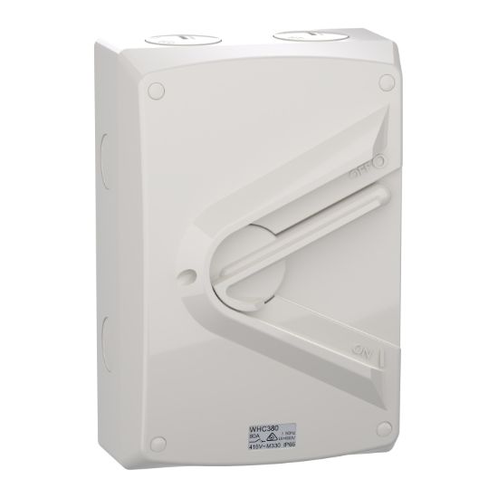 Picture of Switch, Weathershield, 1-Gang, 3 Pole, 80A, 415VAC, IP66