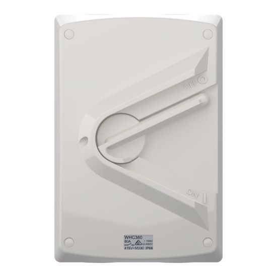Picture of Switch, Weathershield, 1-Gang, 3 Pole, 80A, 415VAC, IP66