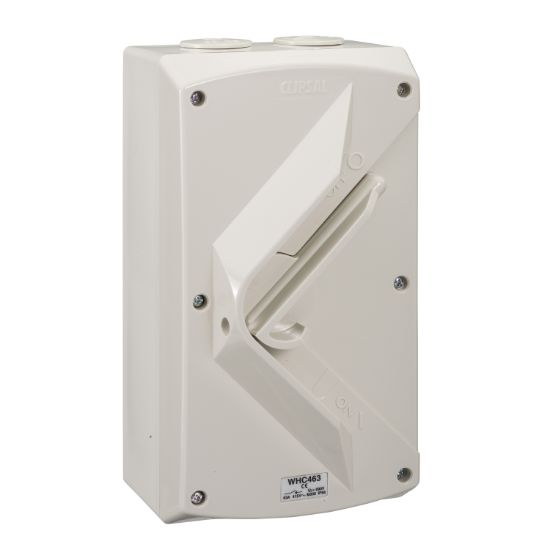 Picture of Surface Switch, Weathershield, 1 Gang, 4 Pole, 415VAC, 63A, Hoseproof, M330 Rating