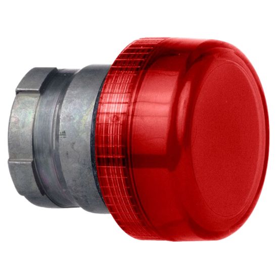 Picture of pilot light head - Ø 22 - round - red plain lens