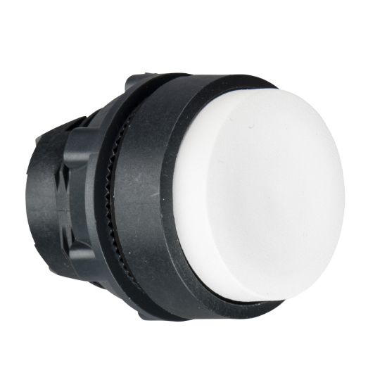 Picture of Head for non illuminated push button, Harmony XB5, XB4, white projecting pushbutton Ø22 mm unmarked