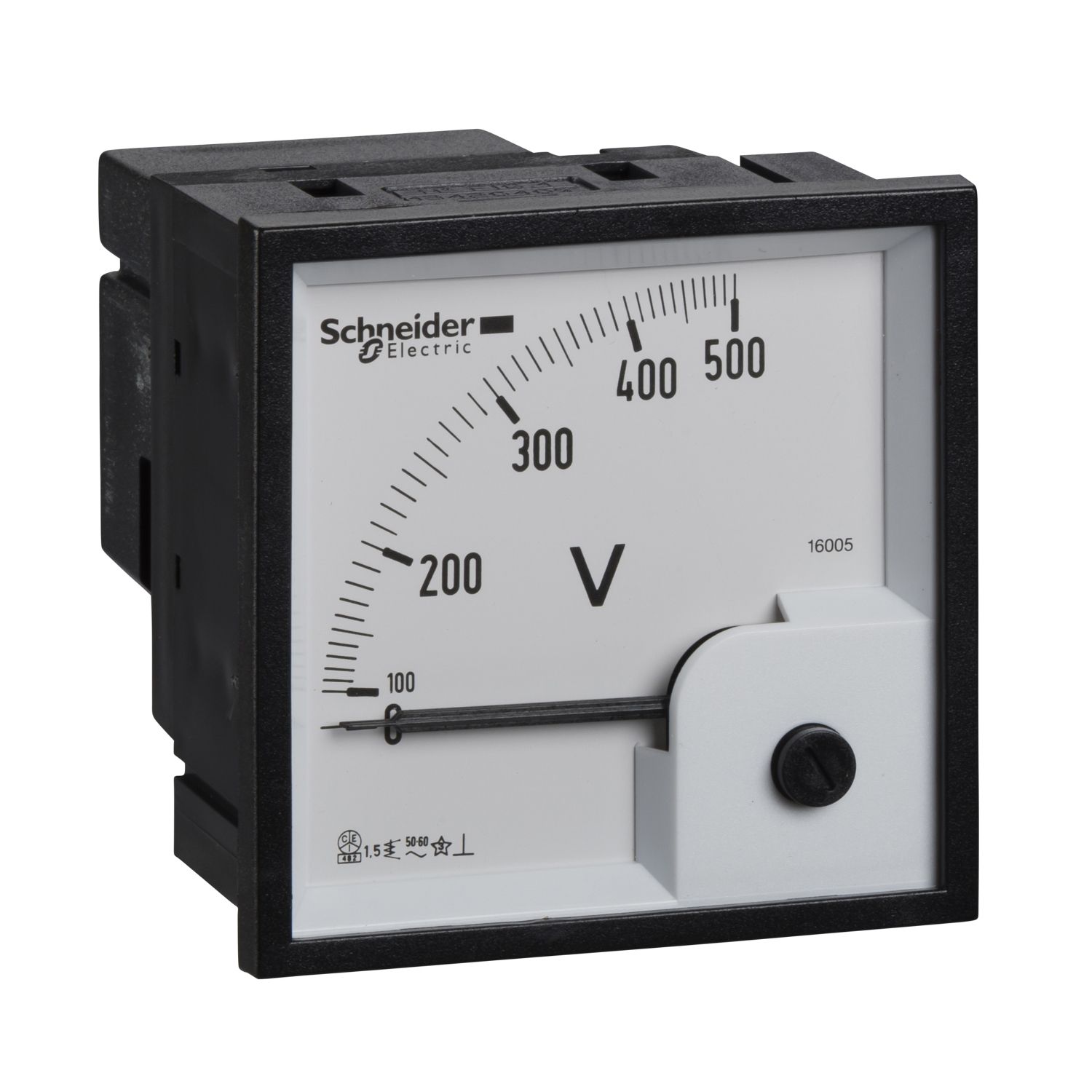 Picture of analog voltmeter VLT - 72 x 72 mm - 0..500 V
