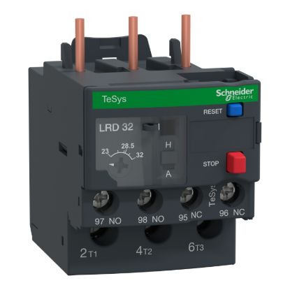 Picture of Thermal overload relay, TeSys LR.D, TeSys Deca, 690VAC, 23 to 32A, 1NO+1NC, class 10A, screw clamp