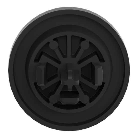 Picture of Push button cap, Harmony XB4, for 22mm push button, plastic, black, marked DOWN ARROW