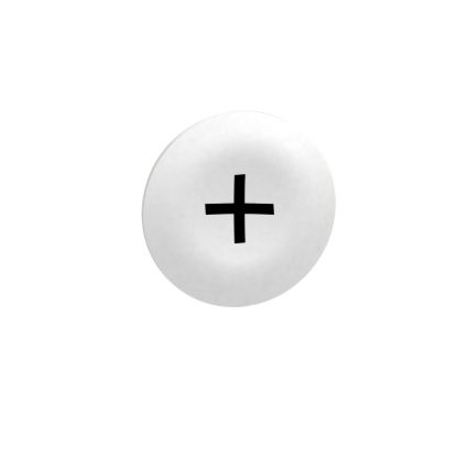 Picture of white cap marked + for rectangular multiple-headed pushbutton 22mm