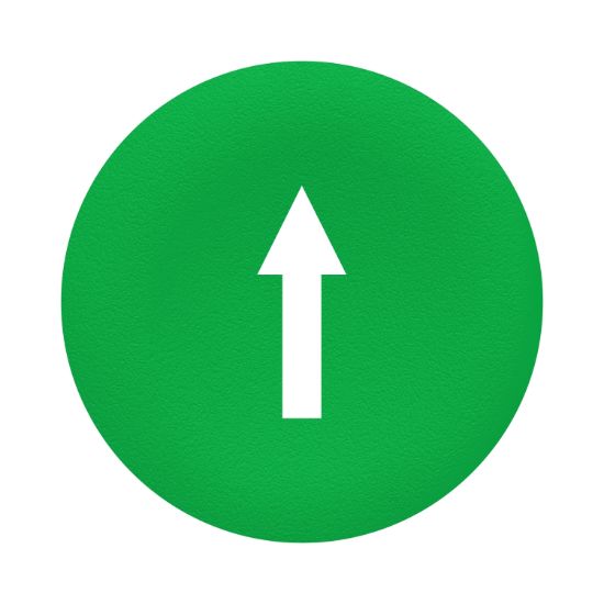 Picture of green cap marked arrow for rectangular multiple-headed pushbutton 22mm