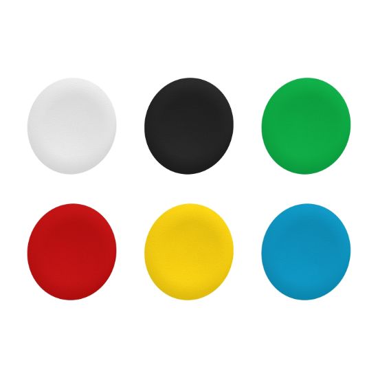 Picture of cap unmarked for circular flush pushbutton 22mm with 6 colours choice
