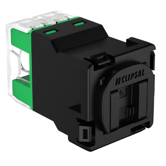 Picture of RJ45 Jack, Clipsal Actassi, CAT6 UTP 30M Shutter