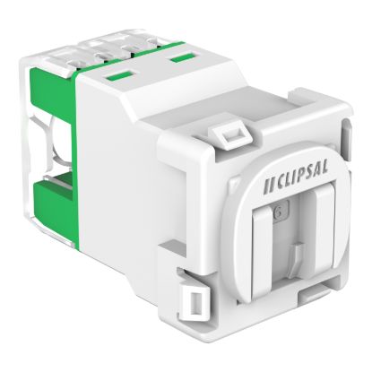 Picture of RJ45 Jack, Clipsal Actassi, CAT6 UTP 30M Shutter