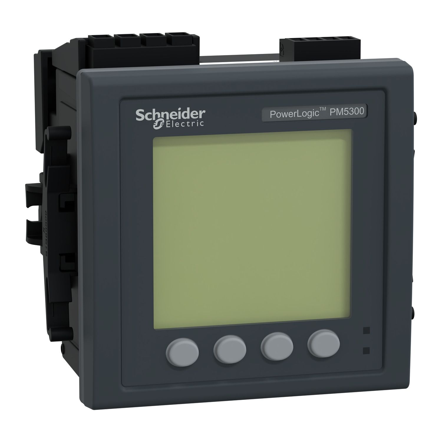 Picture of power meter PowerLogic PM5340, ethernet, up to 31st Harmonic, 256KB 2DI/2DO 35 alarms