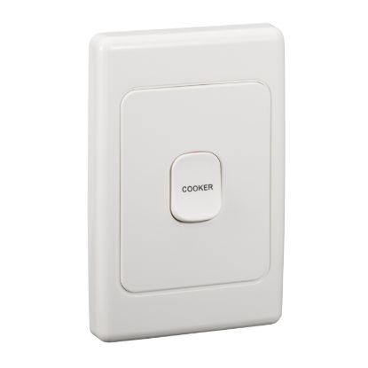 Picture of Switch Mechanism, 2000 Series, 250V 32A Double Pole Vertical Marked COOKER