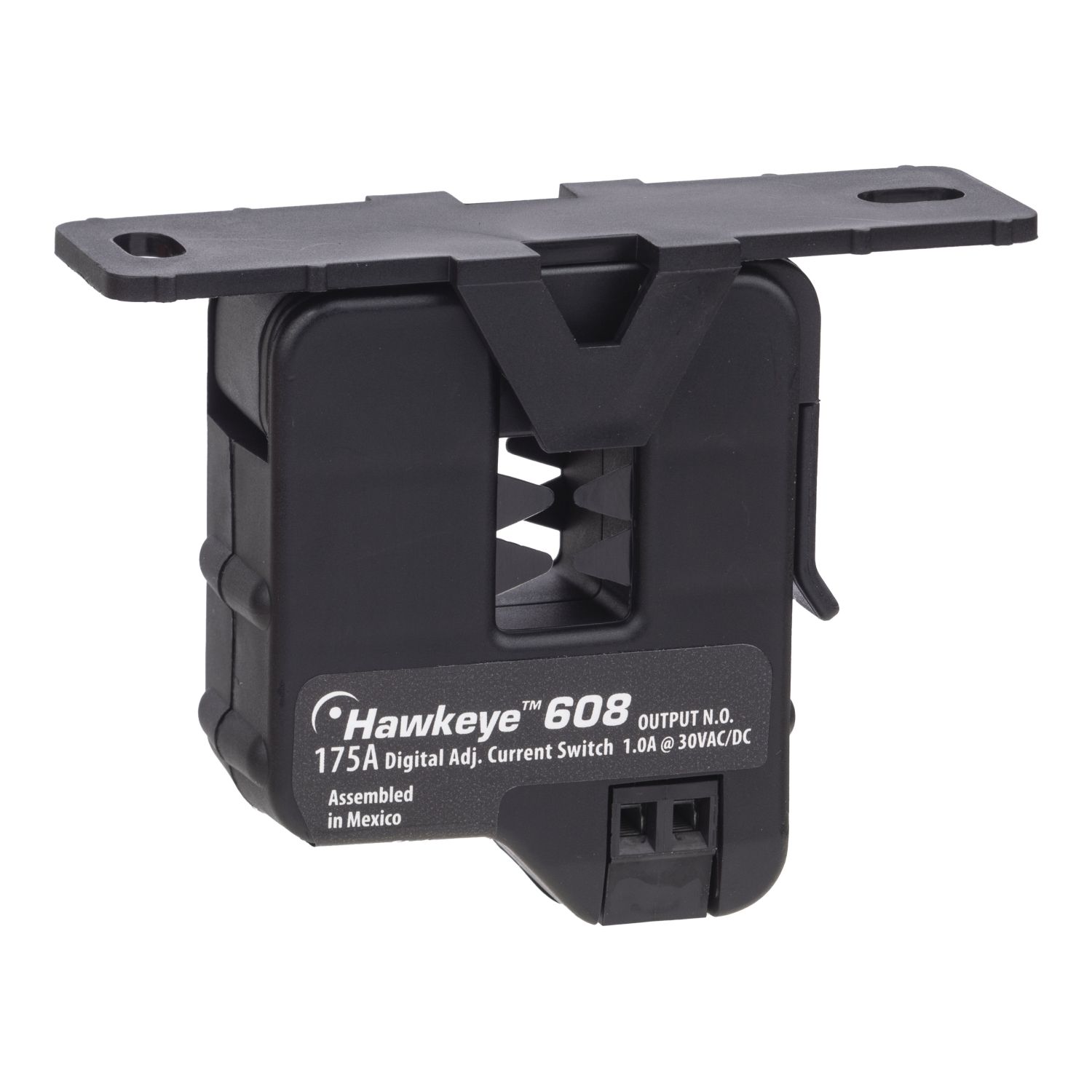 Picture of Current Switch: Split Core, H608-S6, 0.5 to 175 A continuous, N.O. 1.0 A at 30 VAC/VDC, not polarity sensitive, not polarity sensitive, Adjustable