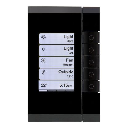 Picture of Wall Plate, C-Bus eDLT, Saturn, Enhanced Dynamic Labelling Technology, 5 Key Grid