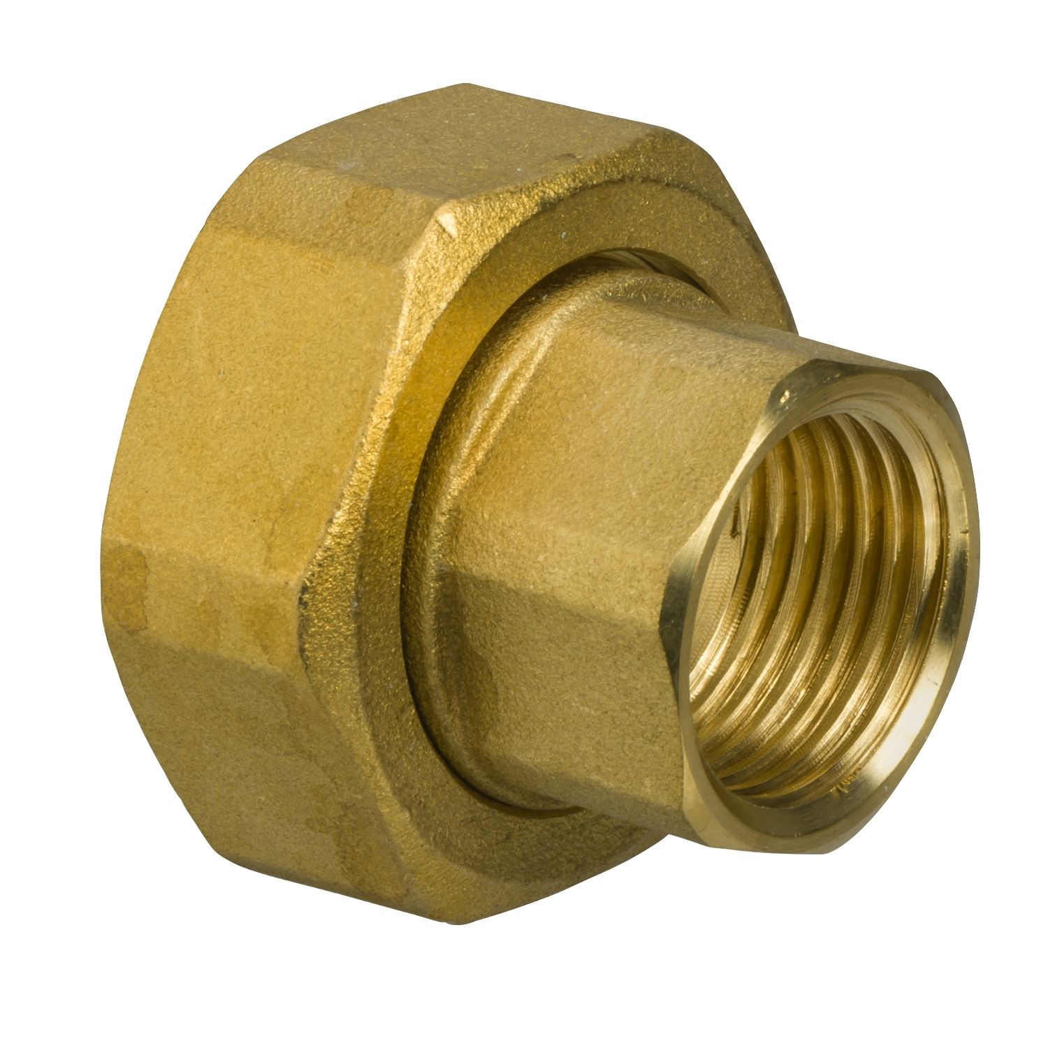 Picture of 2xDN20 Internal Threaded End Connections with Fibre Gaskets, G 1 to valve, Rp 1/2 (Internal) to pipe.