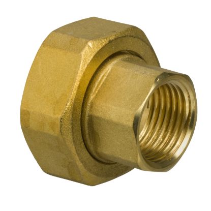 Picture of 2xDN20 Internal Threaded End Connections with Fibre Gaskets, G 1 to valve, Rp 1/2 (Internal) to pipe.