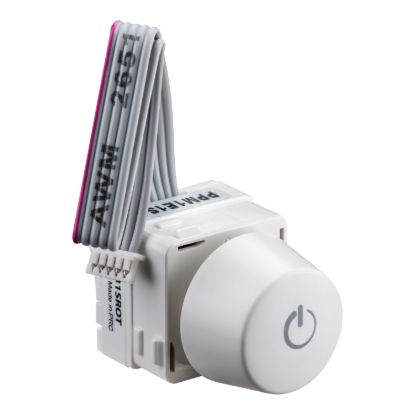 Picture of 30 Mech Slave Rotary Switch, DALIcontrol Lighting Control System, Supplied with White and Silver Knobs