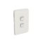Picture of Switch Plate Skin, Clipsal Iconic, 2 Gang, Horizontal/Vertical Mount, Clip-On