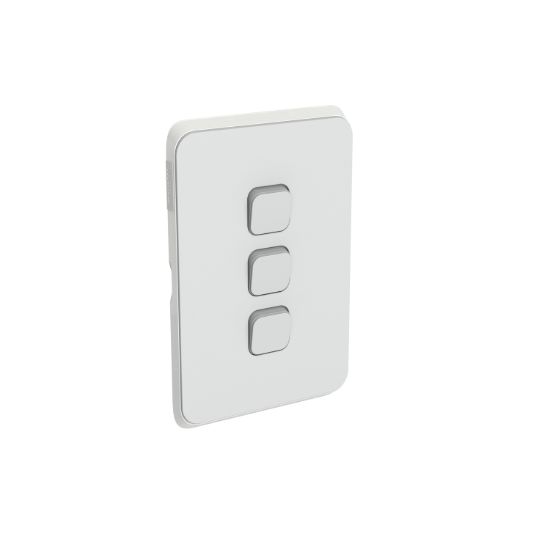 Picture of Switch Plate Skin, Clipsal Iconic, 3 Gang, Horizontal/Vertical Mount