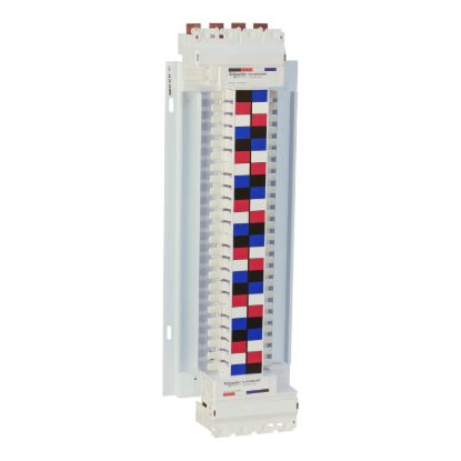 Picture of SAU Chassis, Acti9, 250A, 3Ph+N, 48 poles, 18mm for iC60 MCB and RCBO, dual feed