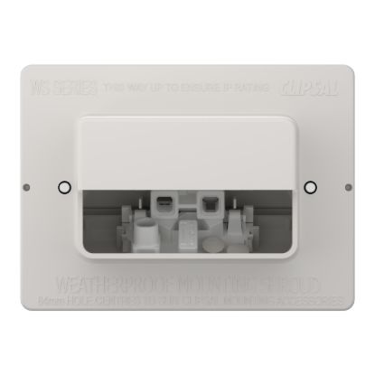 Picture of Socket, Weathershield, Flush, Single, 10A, 250VAC, IP54
