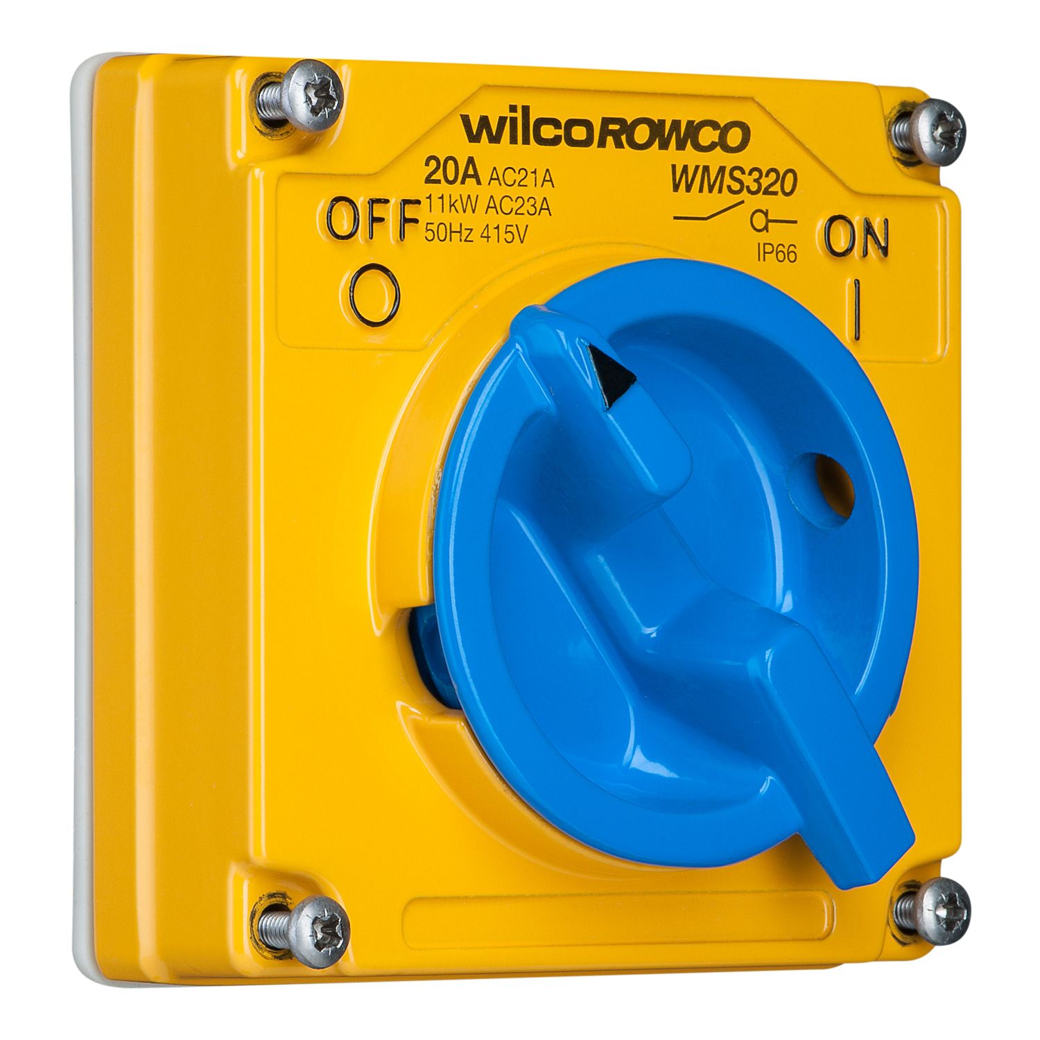 Picture of Switch, Metal Clad, 3 Pole, Made of Cast Aluminium, 20A, 415V, Less Enclosure