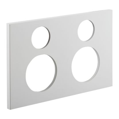 Picture of Double Power Point Cover, Saturn Zen, Horizontal Mount, Clip-On