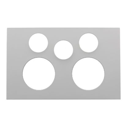 Picture of Double Power Point Cover, Saturn Zen, With Extra Switch Horizontal Mount, Clip-On