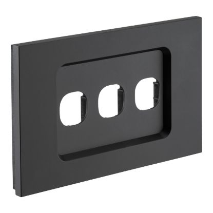 Picture of Grid and Cover, Saturn Zen, 3 Gang, Less Mechanism