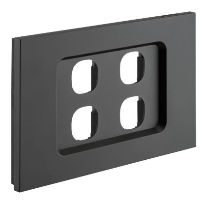 Picture of Grid and Cover, Saturn Zen, 4 Gang, Less Mechanism