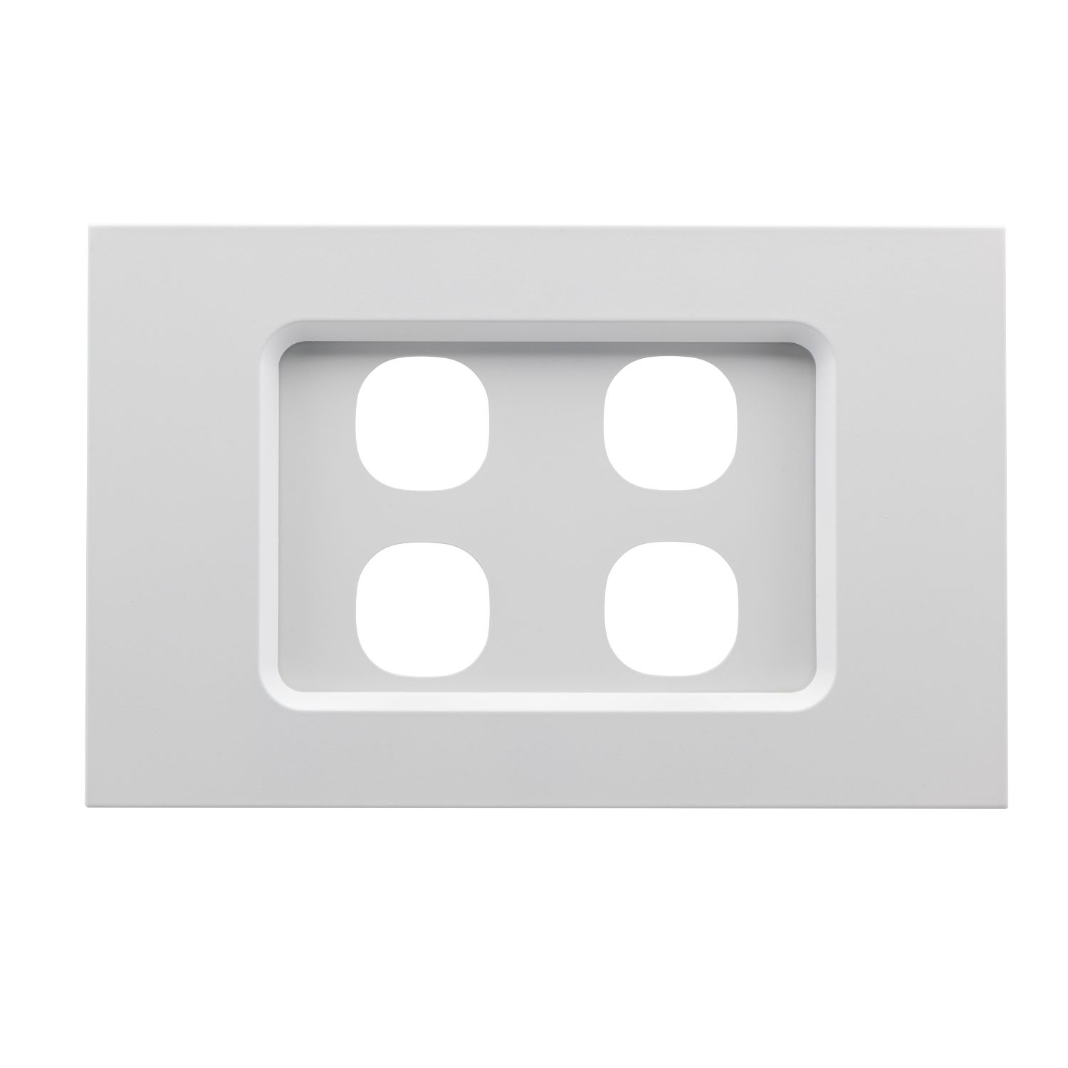 Picture of Grid and Cover, Saturn Zen, 4 Gang, Less Mechanism