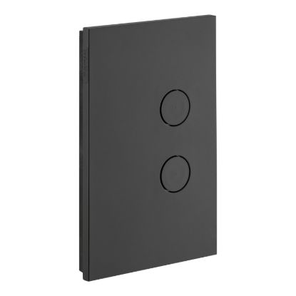 Picture of Push Button Switch, Saturn Zen, LED, 2 Gang, 250V, 16AX/20A