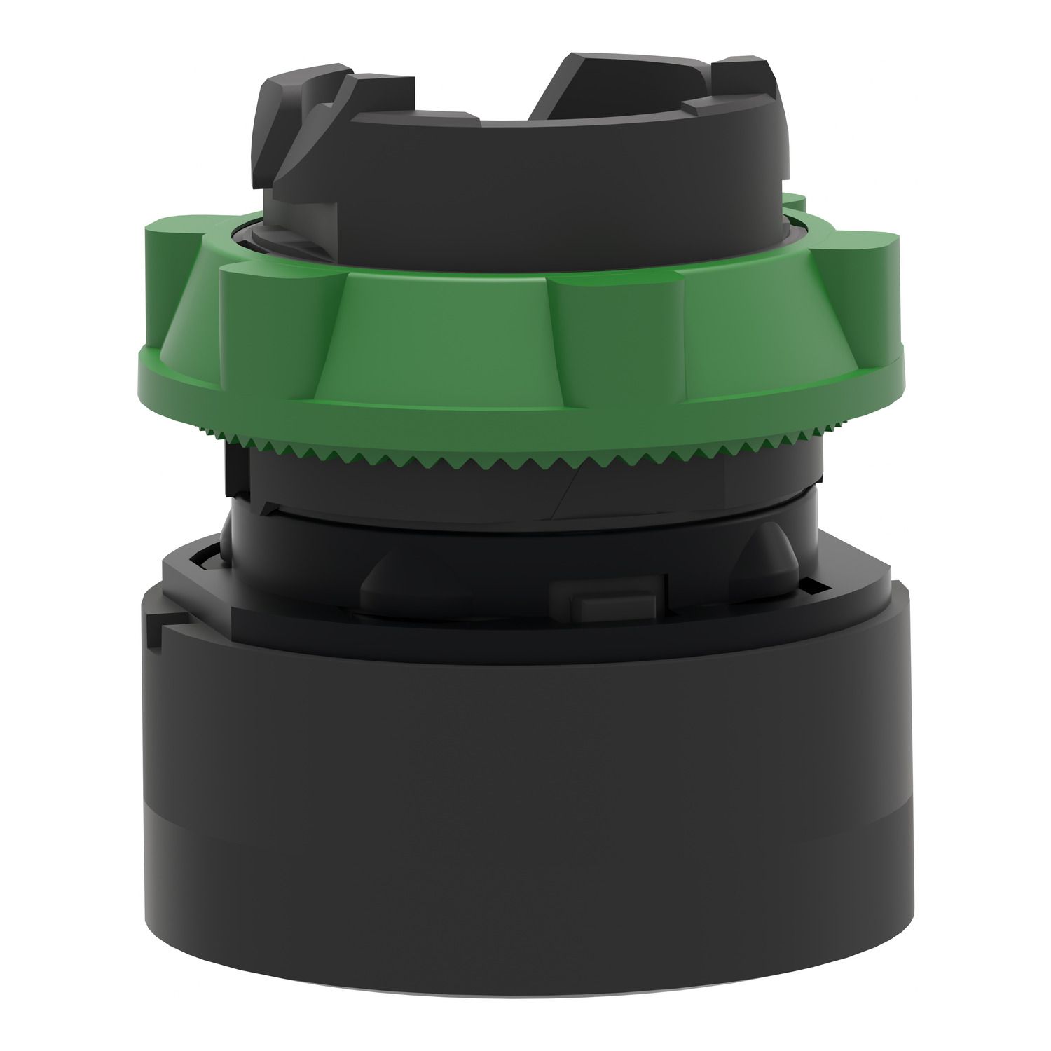 Picture of Head for non illuminated push button, Harmony XB5, black recessed, 22mm, spring return, unmarked