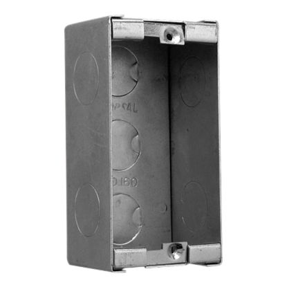 Picture of Wall Box, Clipsal - Mounting Accessories, Metal, Poured Concrete, 1 Gang