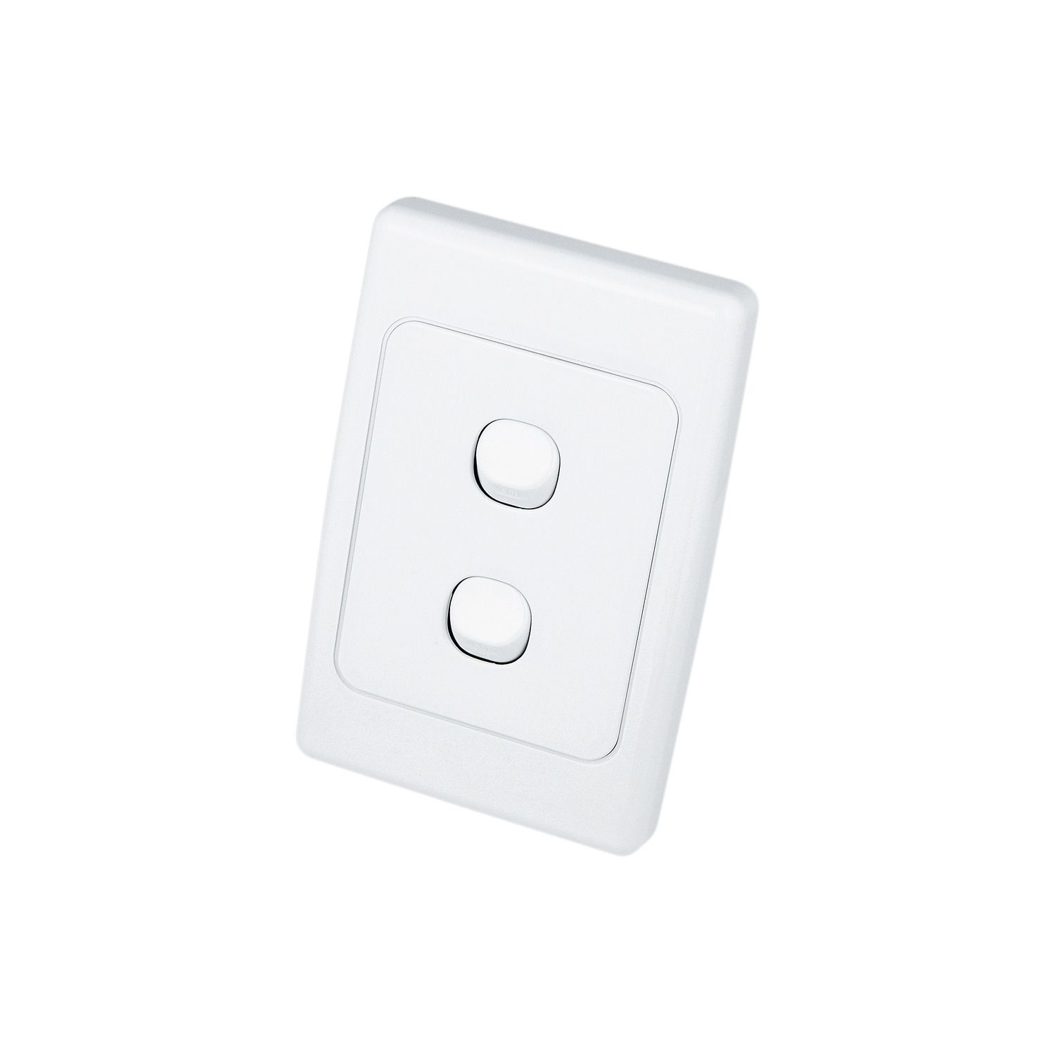 Picture of Flush Switch, 2000 Series, 2 Gang, 250VAC, 10A, Weatherproof, Vertical