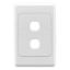 Picture of Flush Surround and Grid Plate, 2000 Series, 2 Gang, Vertical/Horizontal Mount