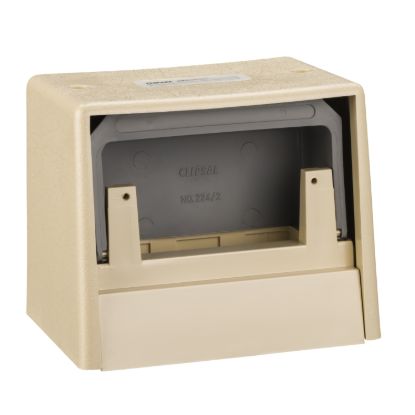 Picture of Floor Outlet Housing, Clipsal - Mounting Accessories, to Suit 2 standard size plates