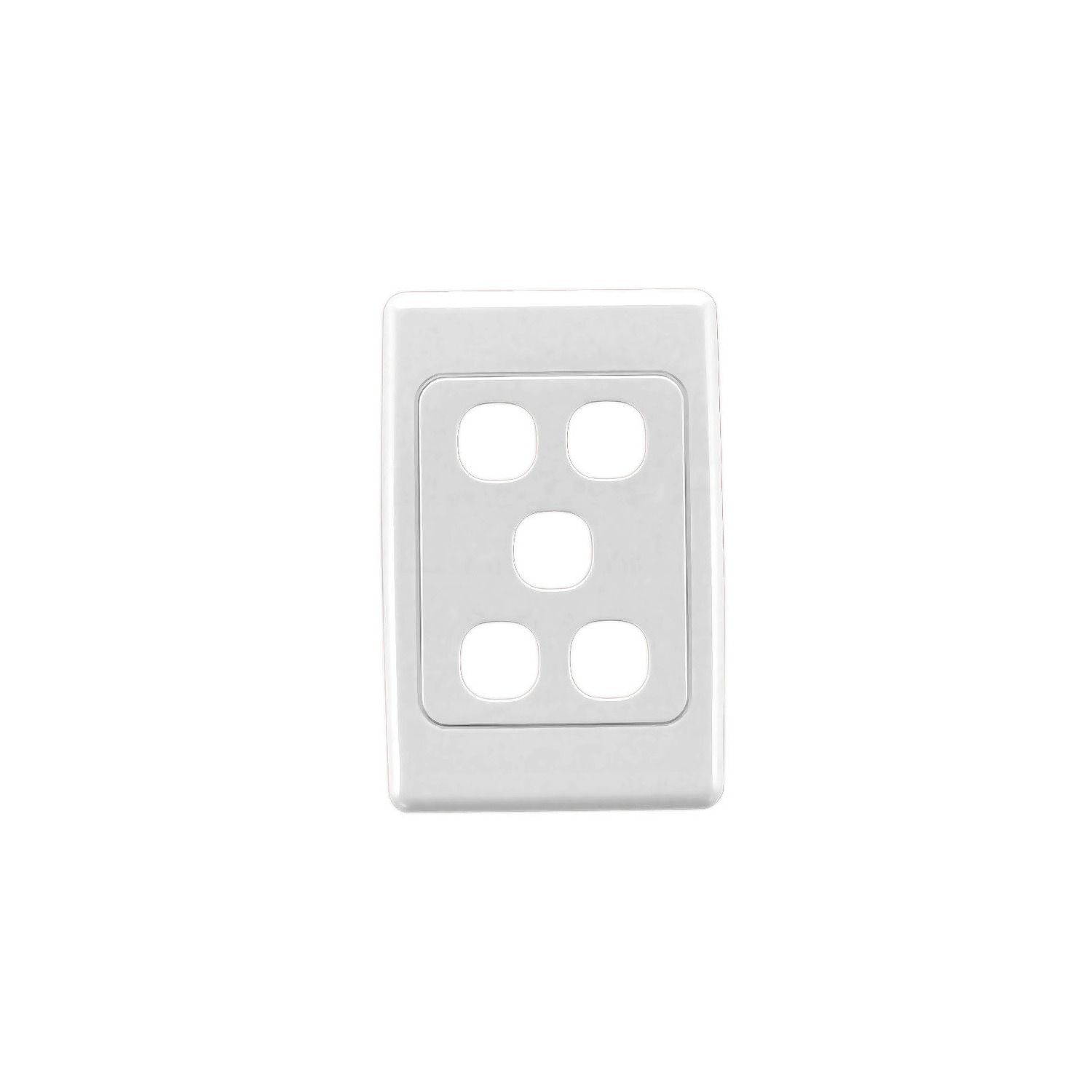 Picture of Flush Surround and Grid Plate, 2000 Series, 5 Gang, Vertical/Horizontal Mount, Standard Size