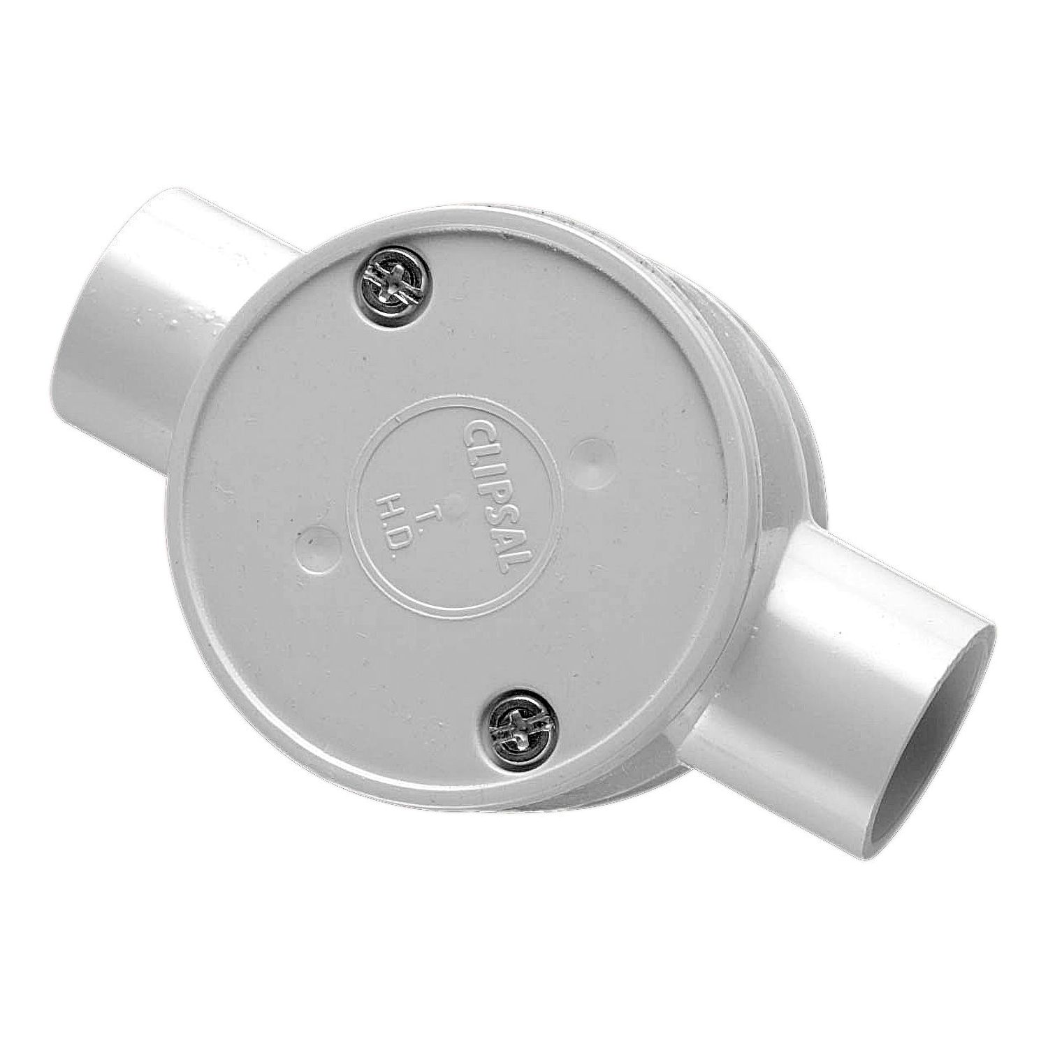 Picture of Junction Box, Clipsal - Cable Management, Standard, 25mm I.D, 2 Way Through Entry