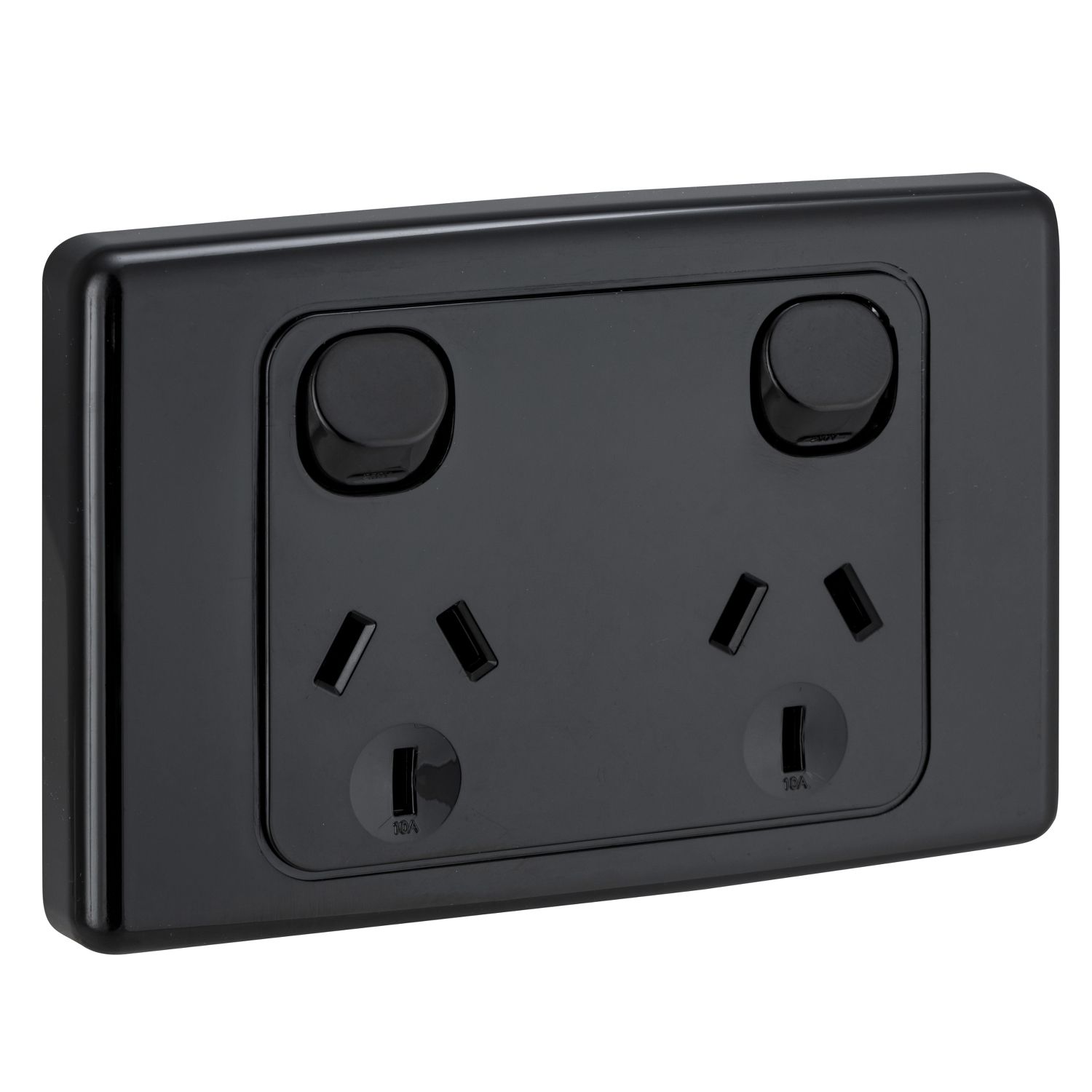 Picture of Twin Switch Socket Outlet, 2000 Series, 250V, 10A