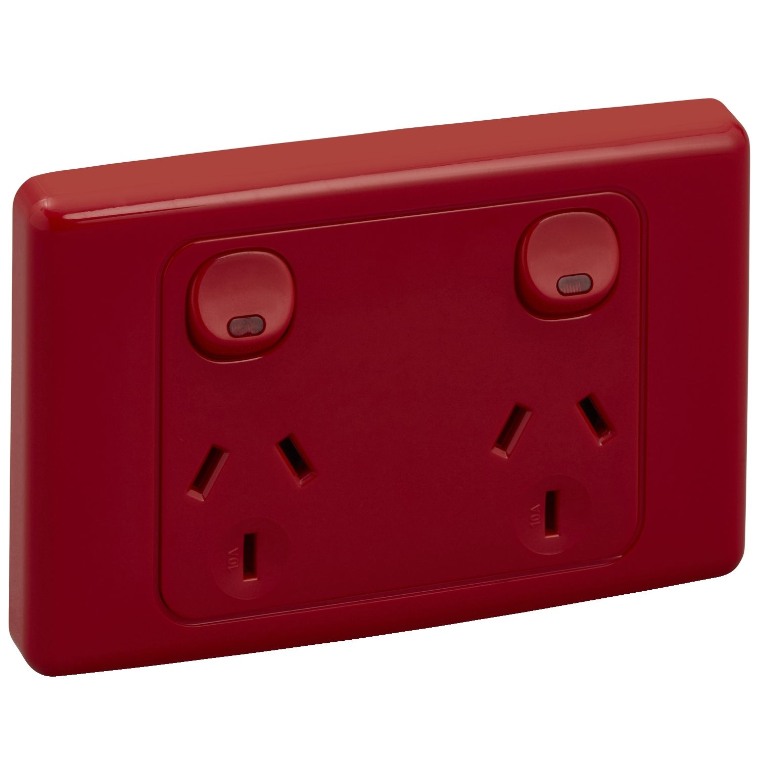 Picture of Twin Switch Socket Outlet, 2000 Series, 250V, 10A, 2 Pole