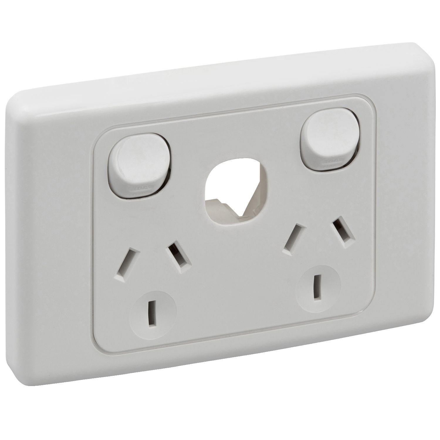 Picture of Switched Socket Twin Extra Switch, 2000 Series, Less Mechanism