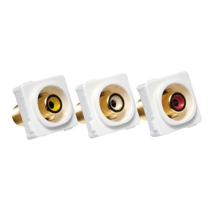 Picture of Audio Visual Socket Mechanism, Clipsal Actassi, for Audio and Composite Video