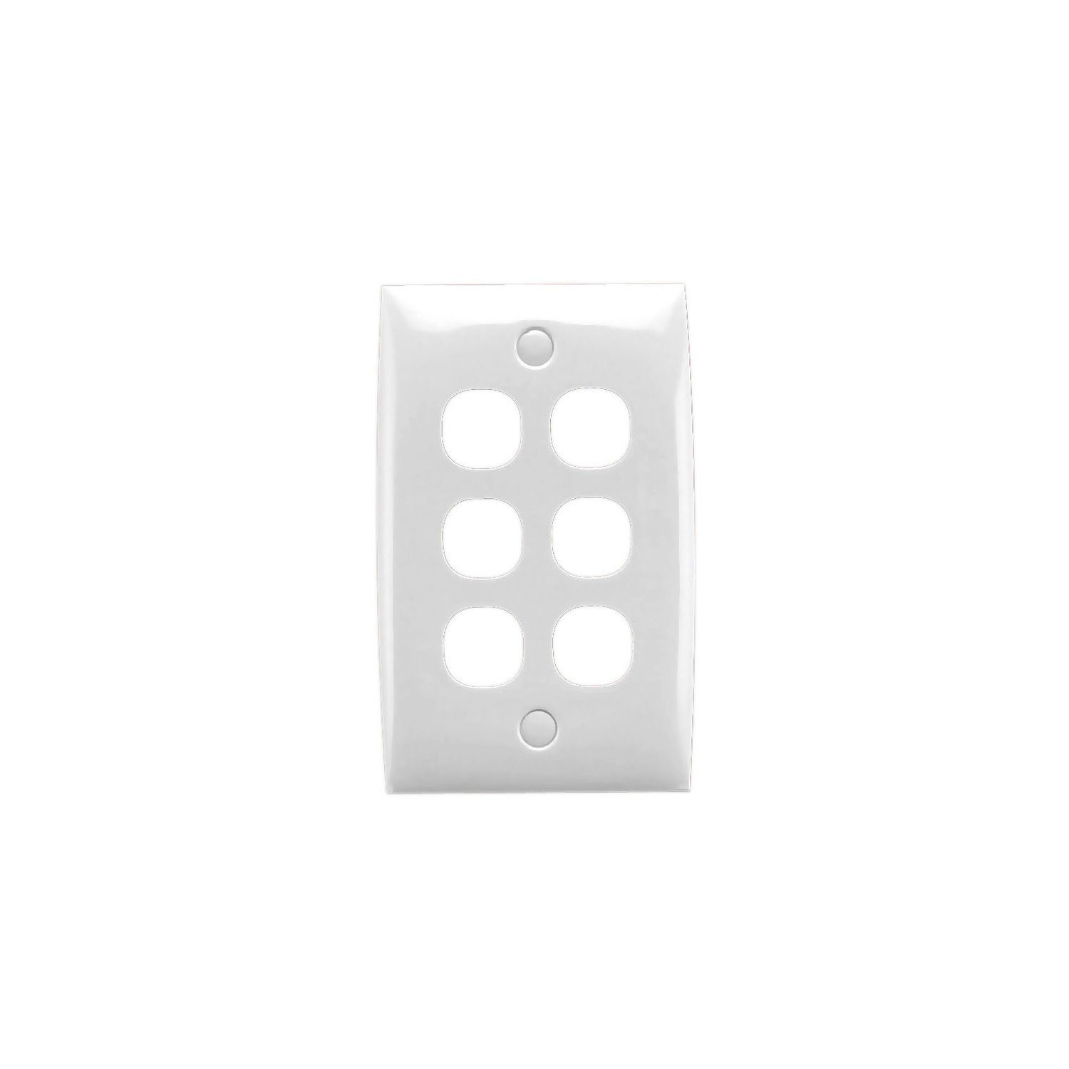 Picture of Flush Plate, Standard Series, 6 Gang, Standard