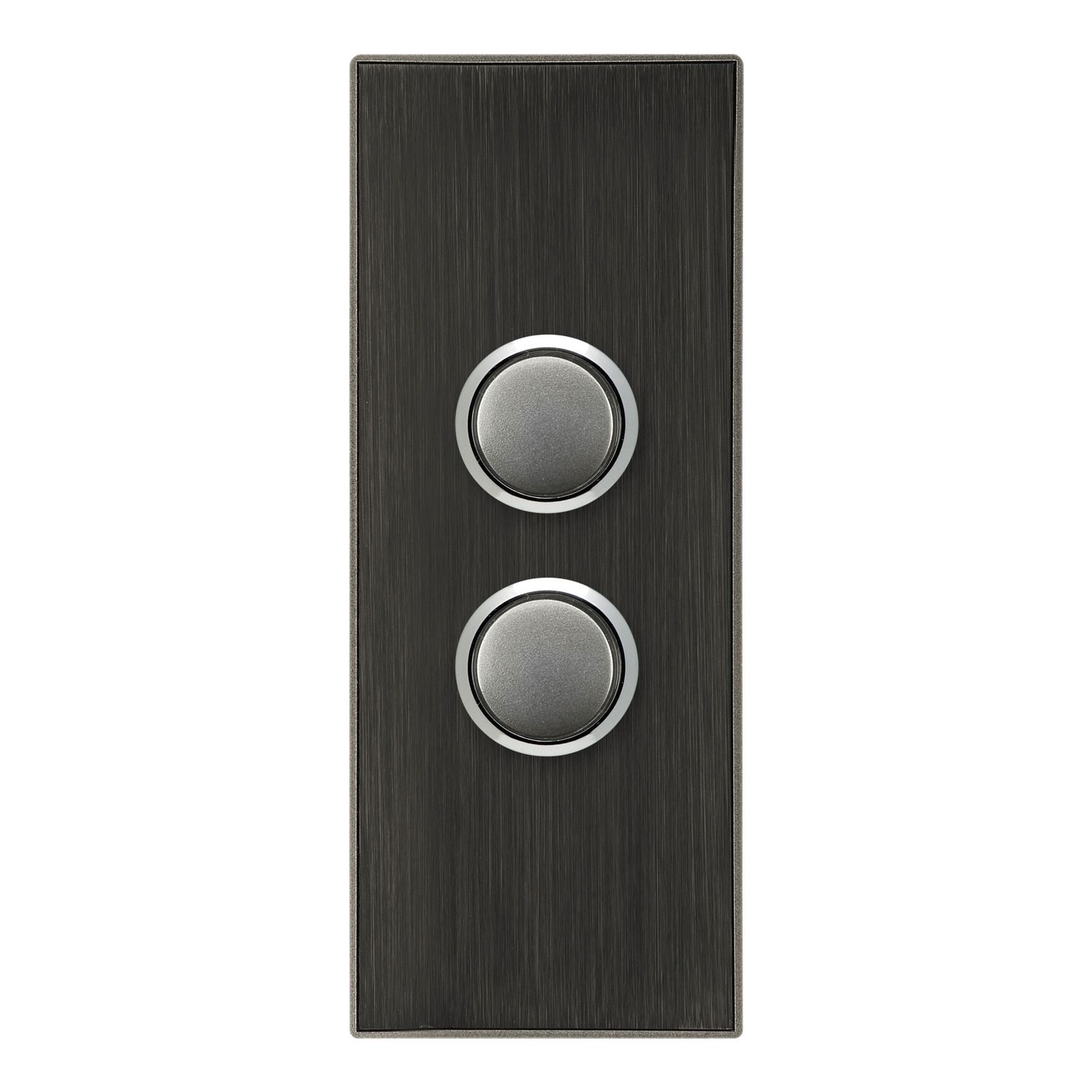 Picture of Push Button Switch LED Architrave, Saturn Series, 2 Gang, 250V, 16AX/20A