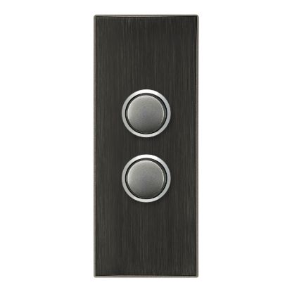 Picture of Push Button Switch LED Architrave, Saturn Series, 2 Gang, 250V, 16AX/20A