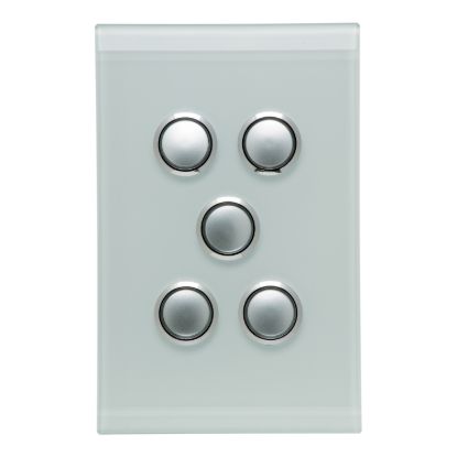 Picture of Switch Cover, Saturn Series, 5 Gang