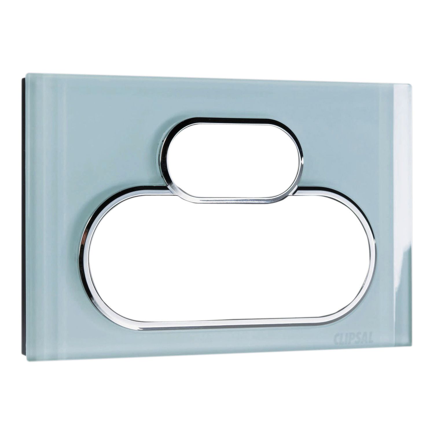 Picture of Cover Socket Outlet, Saturn Series, Twin switched, Horizontal